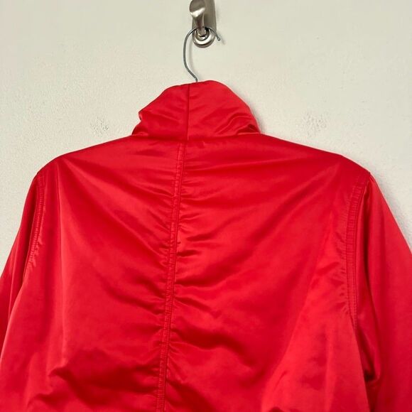 Scotch & Soda Satin Red‎ Zip Up Lined Bomber Jacket Pockets Festive Americana M - Picture 8 of 11